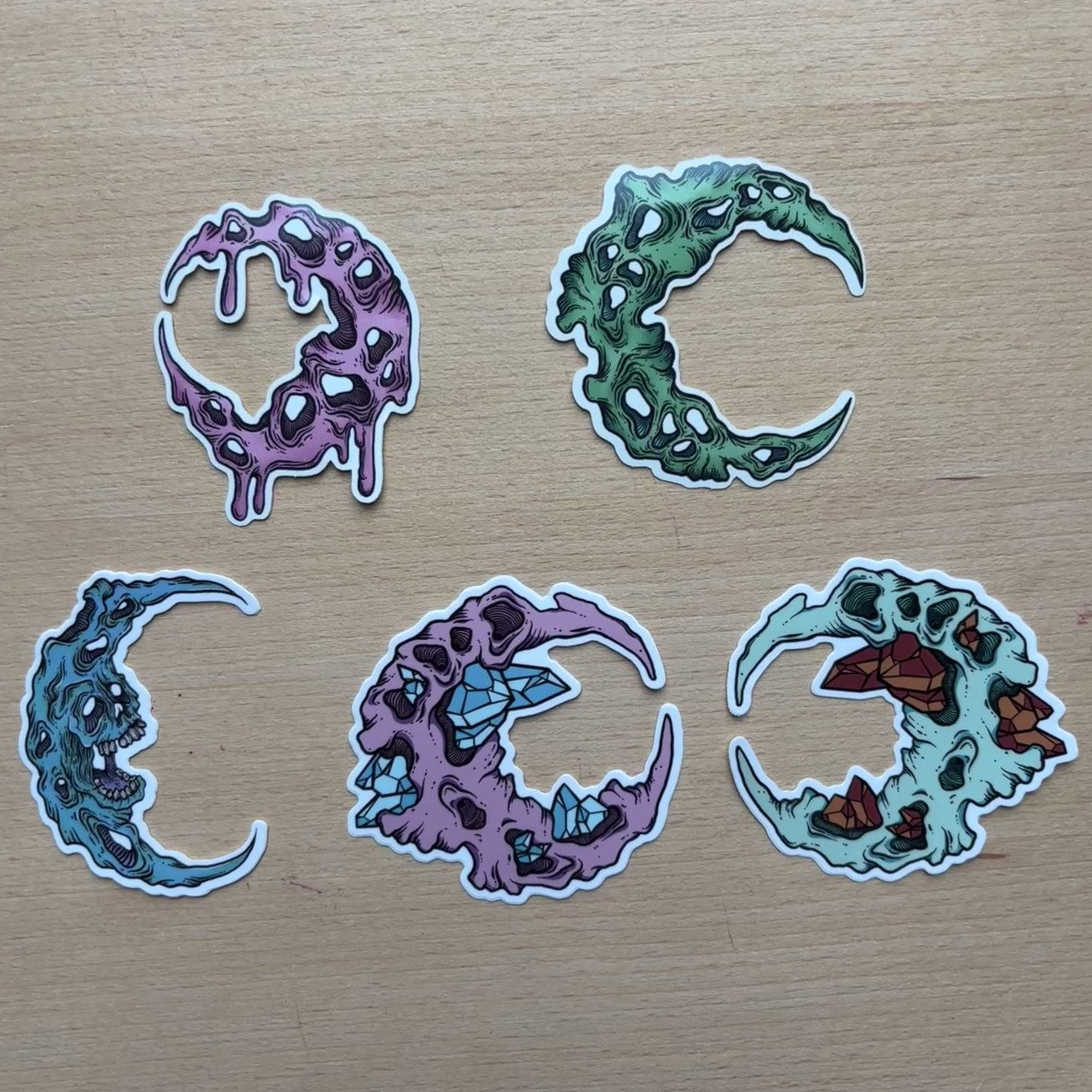 Moon-Related Stickers (Discontinued)