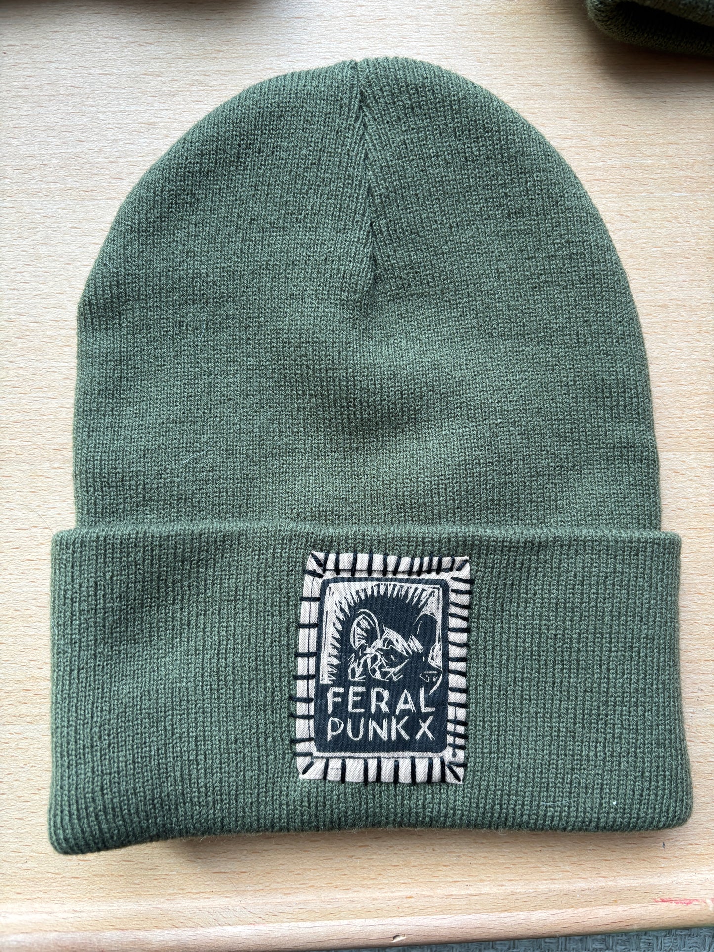 Dark Olive Green Beanies