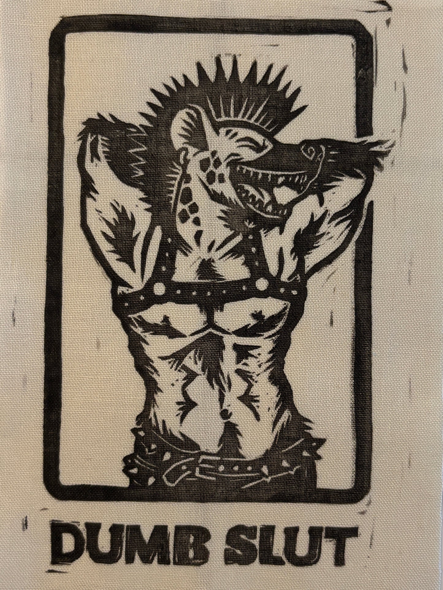 Dumb Slut patch on Cream