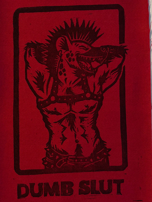 Dumb Slut patches on Red