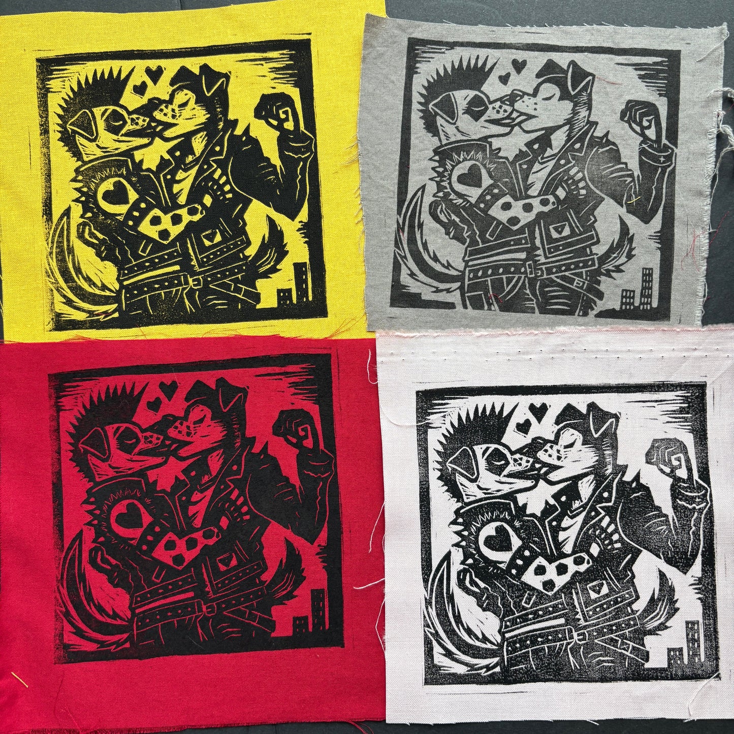 MISPRINT: Dogs Kissing Patch (exclusive)