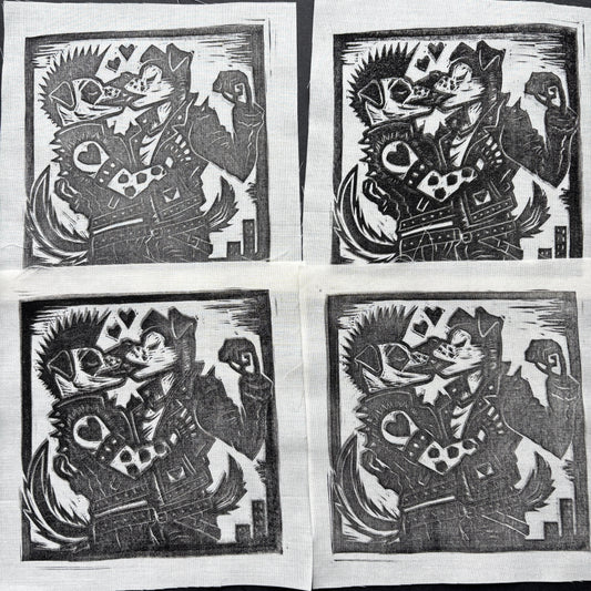 MISPRINT: Dogs Kissing Patch