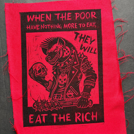 Eat The Rich Patch - Red
