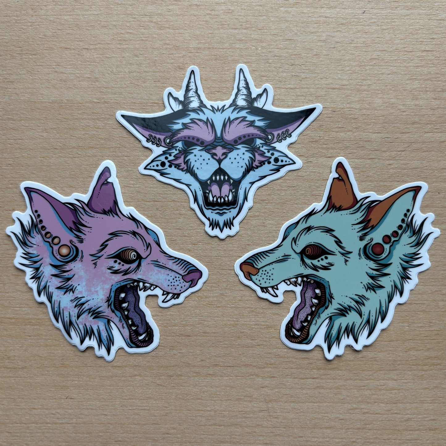 Wolf & Hellcat Stickers (Discontinued)