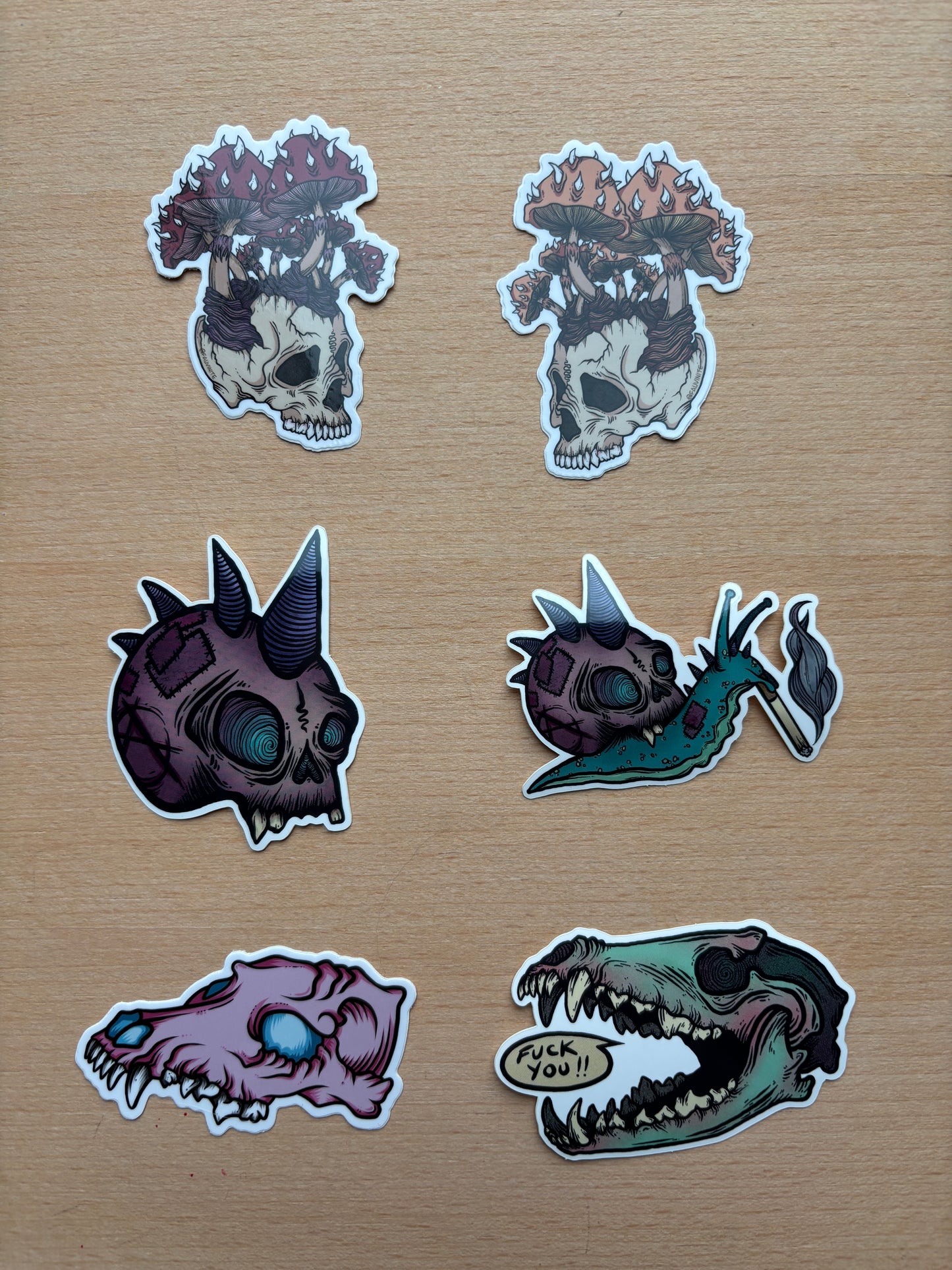 Skull-Related Stickers (Discontinued)