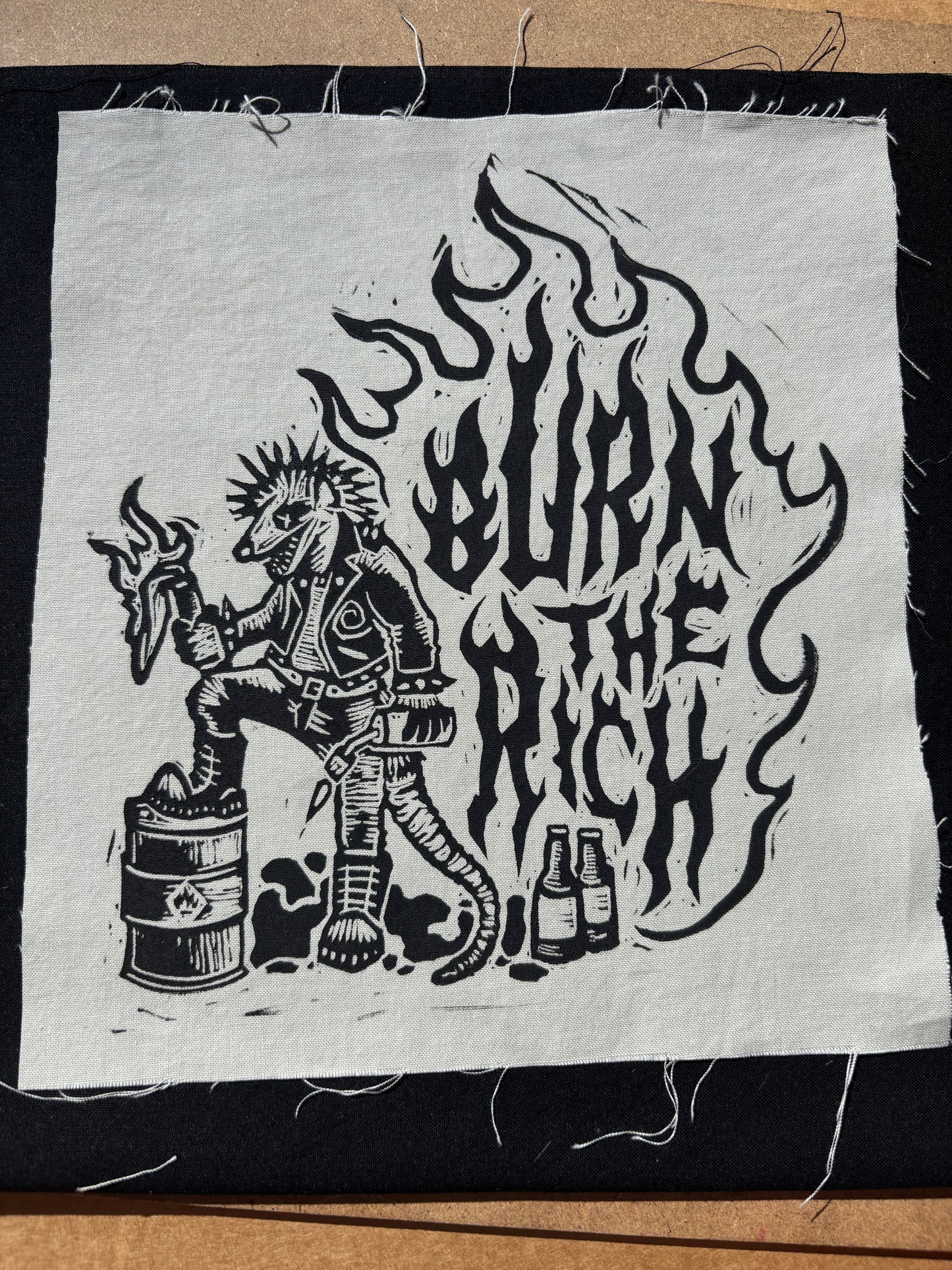 Burn The Rich Patch (EXCLUSIVE)