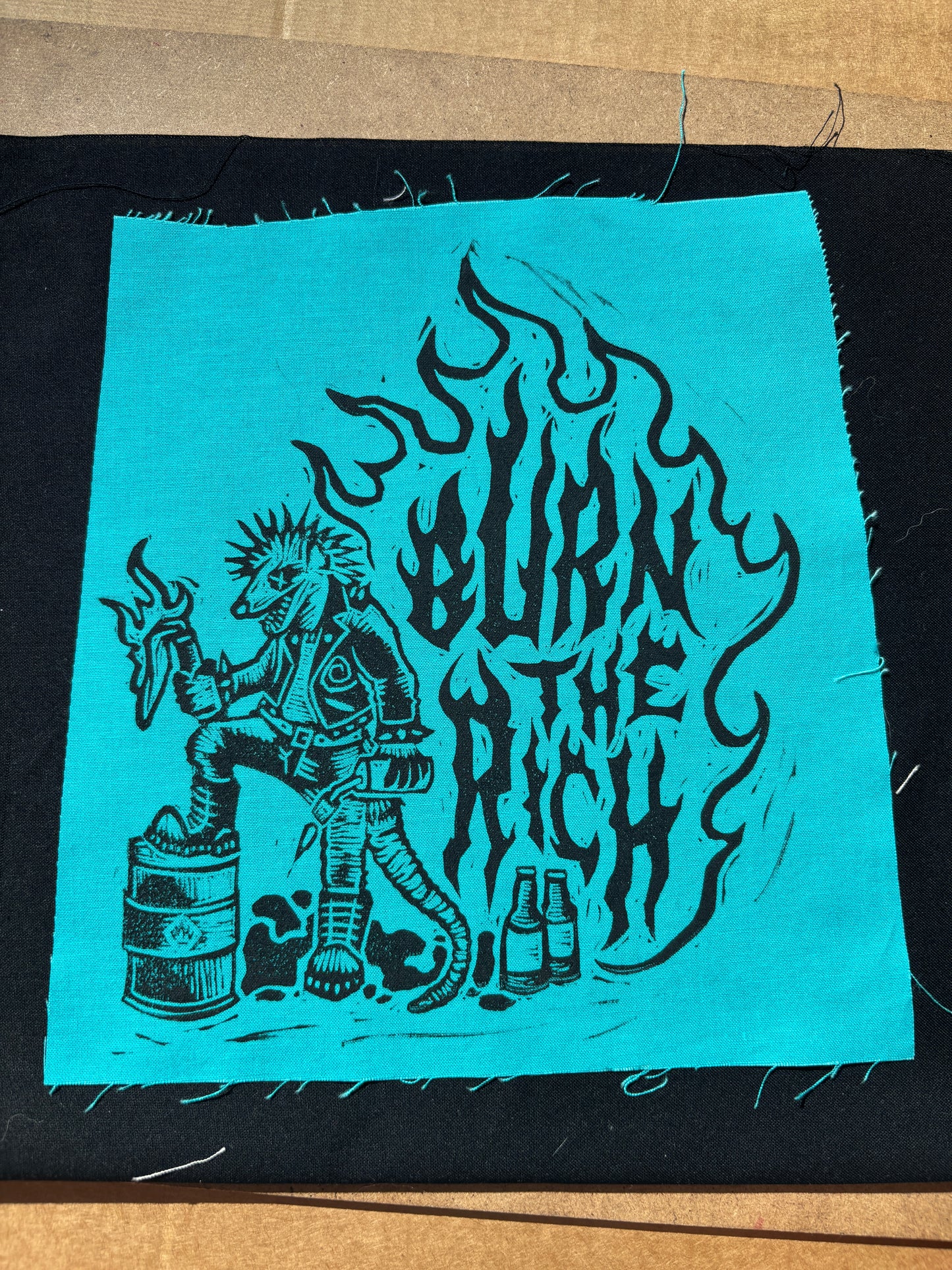 Burn The Rich Patch (EXCLUSIVE)