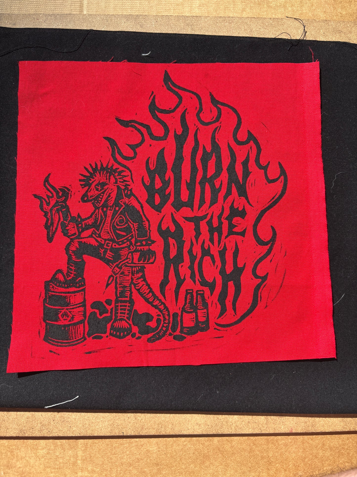 Burn The Rich Patch (EXCLUSIVE)