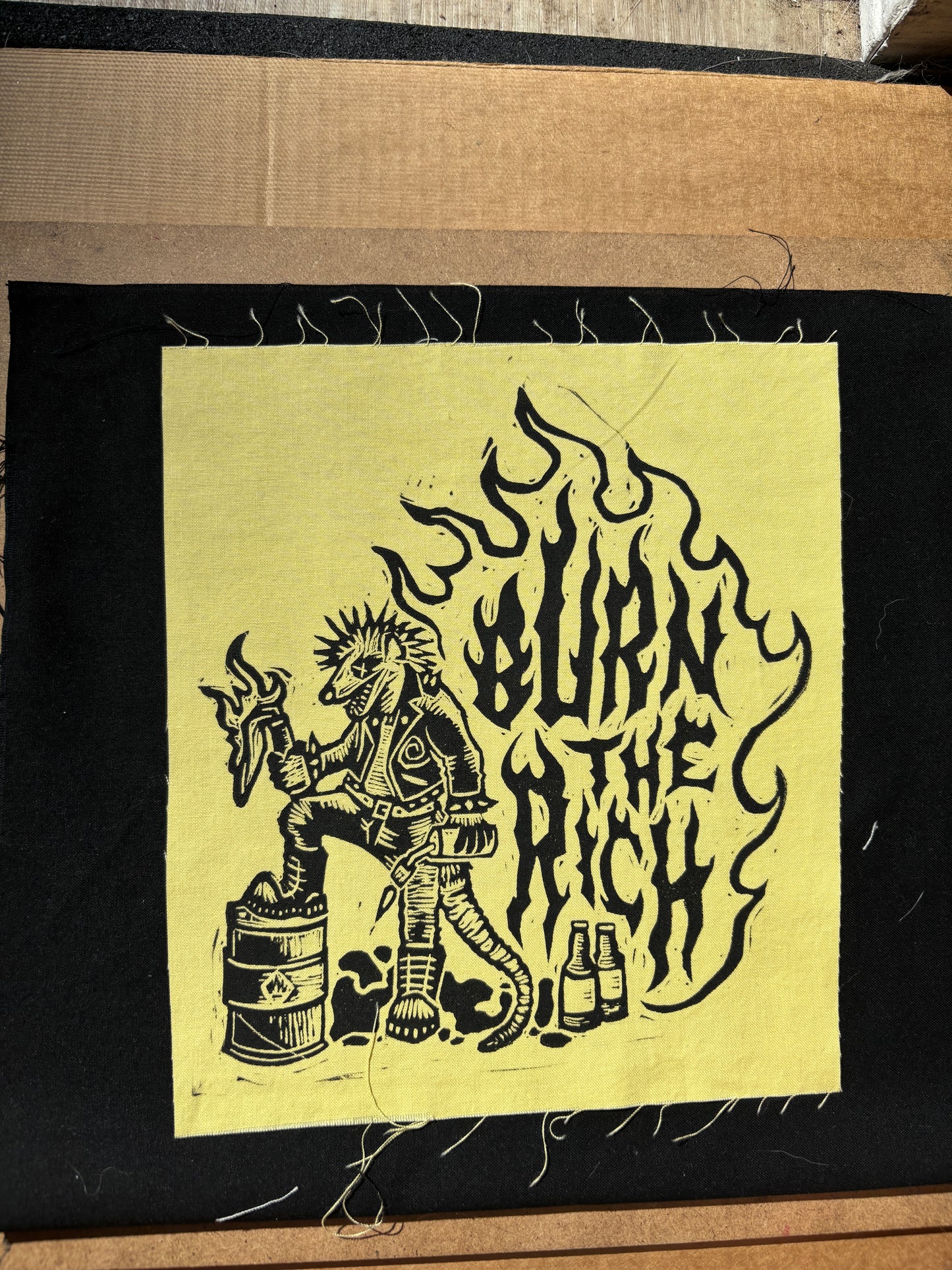 Burn The Rich Patch (EXCLUSIVE)
