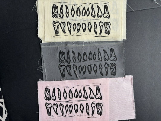 2 Rows Of Teeth Patch