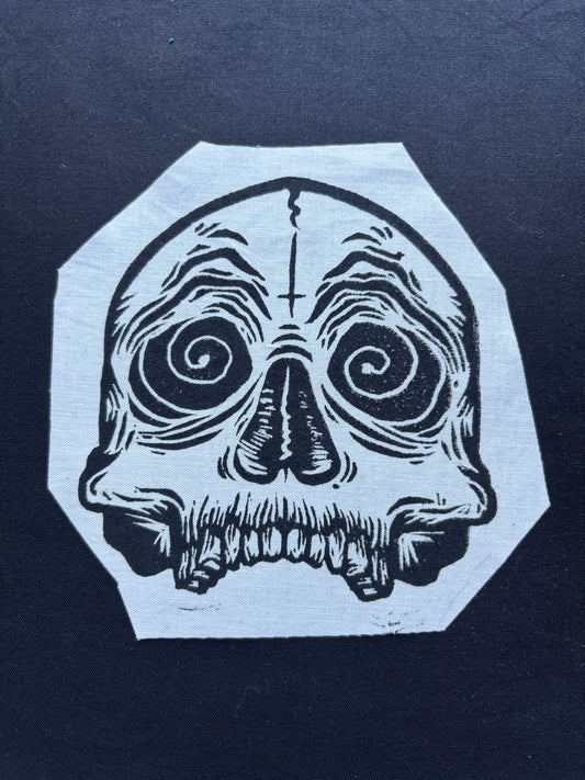 Human skull patch